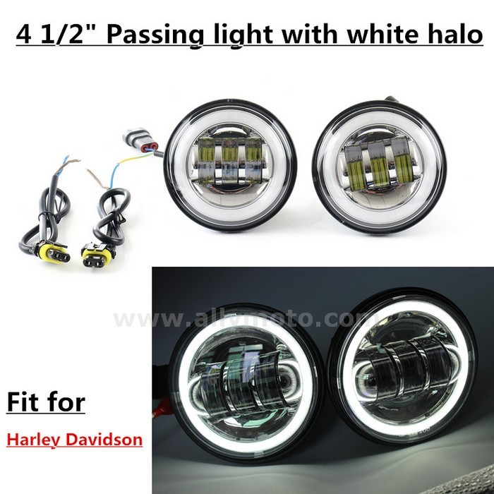 7 4 5 Inch 30W Led Auxiliary Spot Lights Harley-Davidson Fog Lighting@5